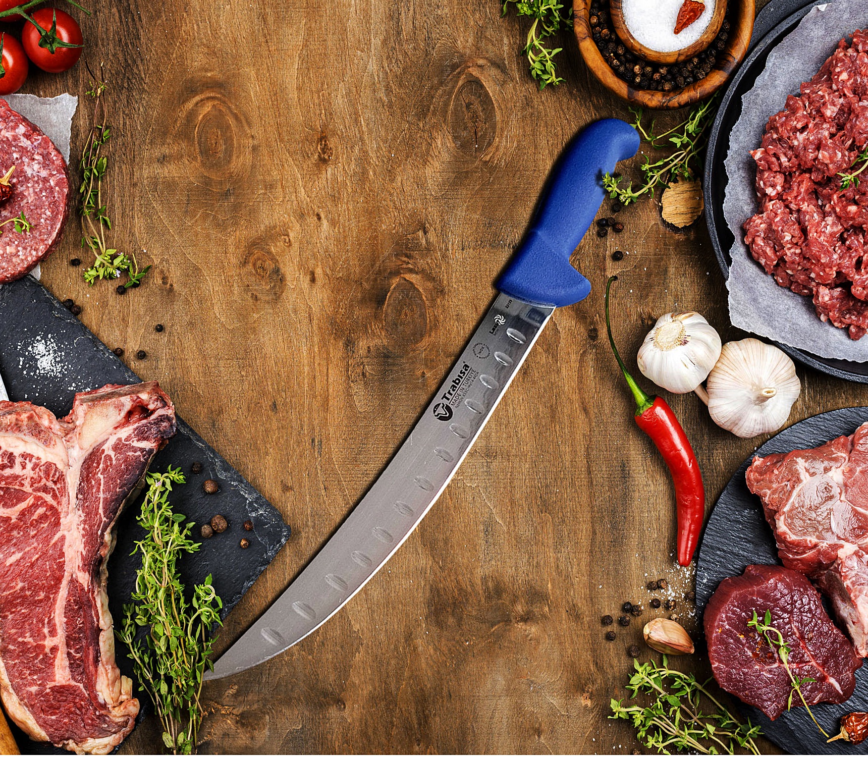 Sürmene Trabısa 53133 Kanallı Steak Bıçağı 25 cm