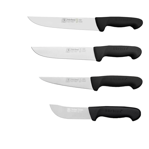 Sürmene Sürbısa 4 Parça Kasap Kurban Bıçak Seti