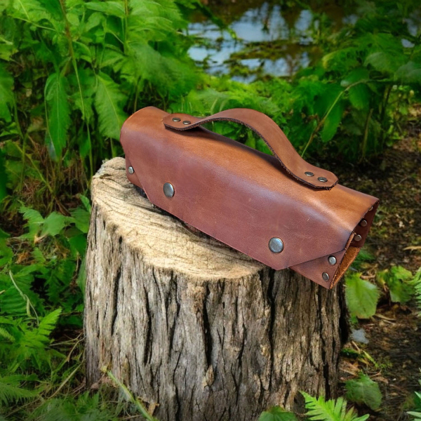 Trabısa El Yapımı Deri Çantalı Kamp Mutfağı Baharatlık Seti