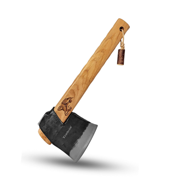 Sürmene Trabısa El Dövme 5160 Makas Çeliği Kamp Baltası