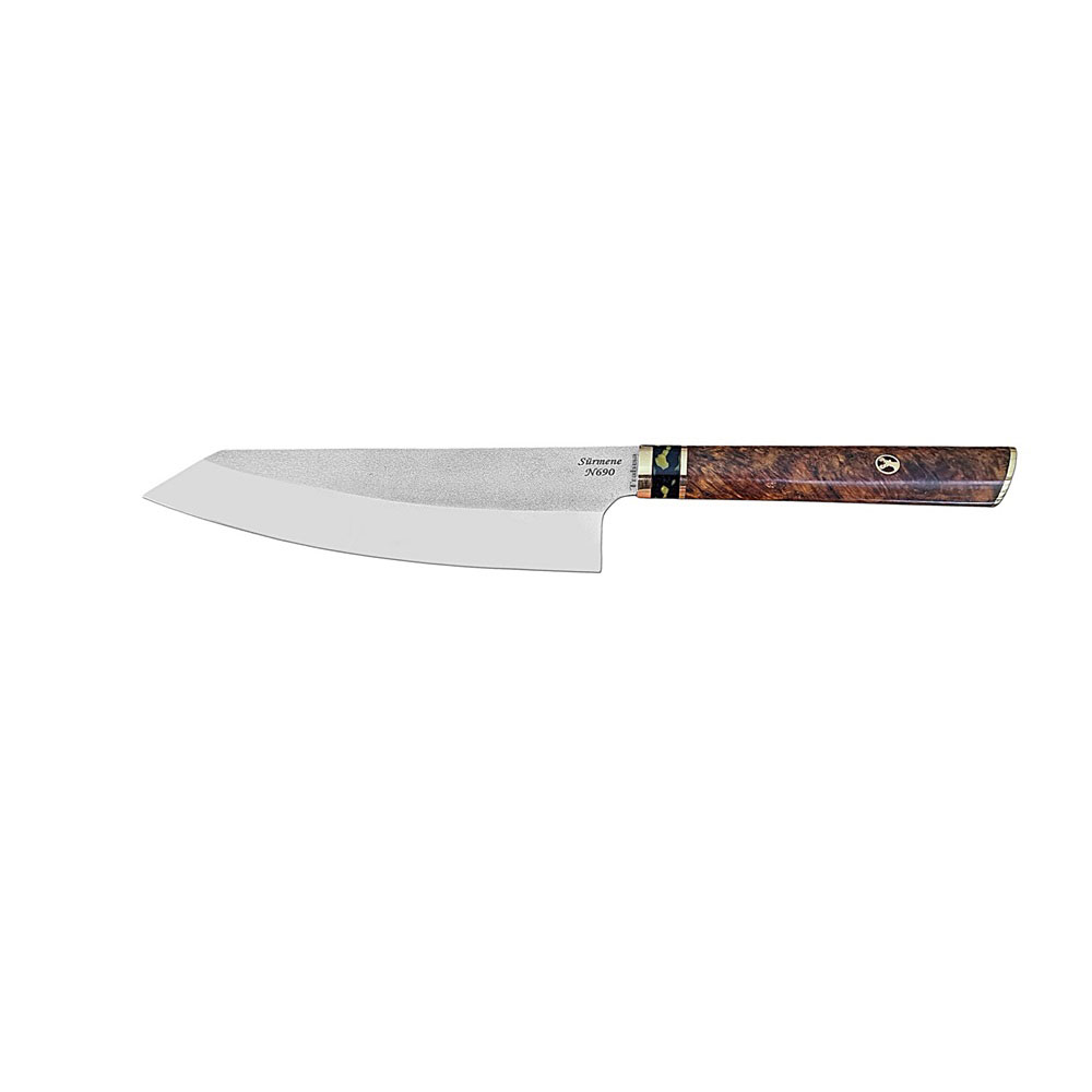 Sürmene El Yapımı N690 Bunka Şef Bıçağı 18.5 cm