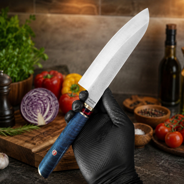 Sürmene El Yapımı N690 Santoku Şef Bıçağı