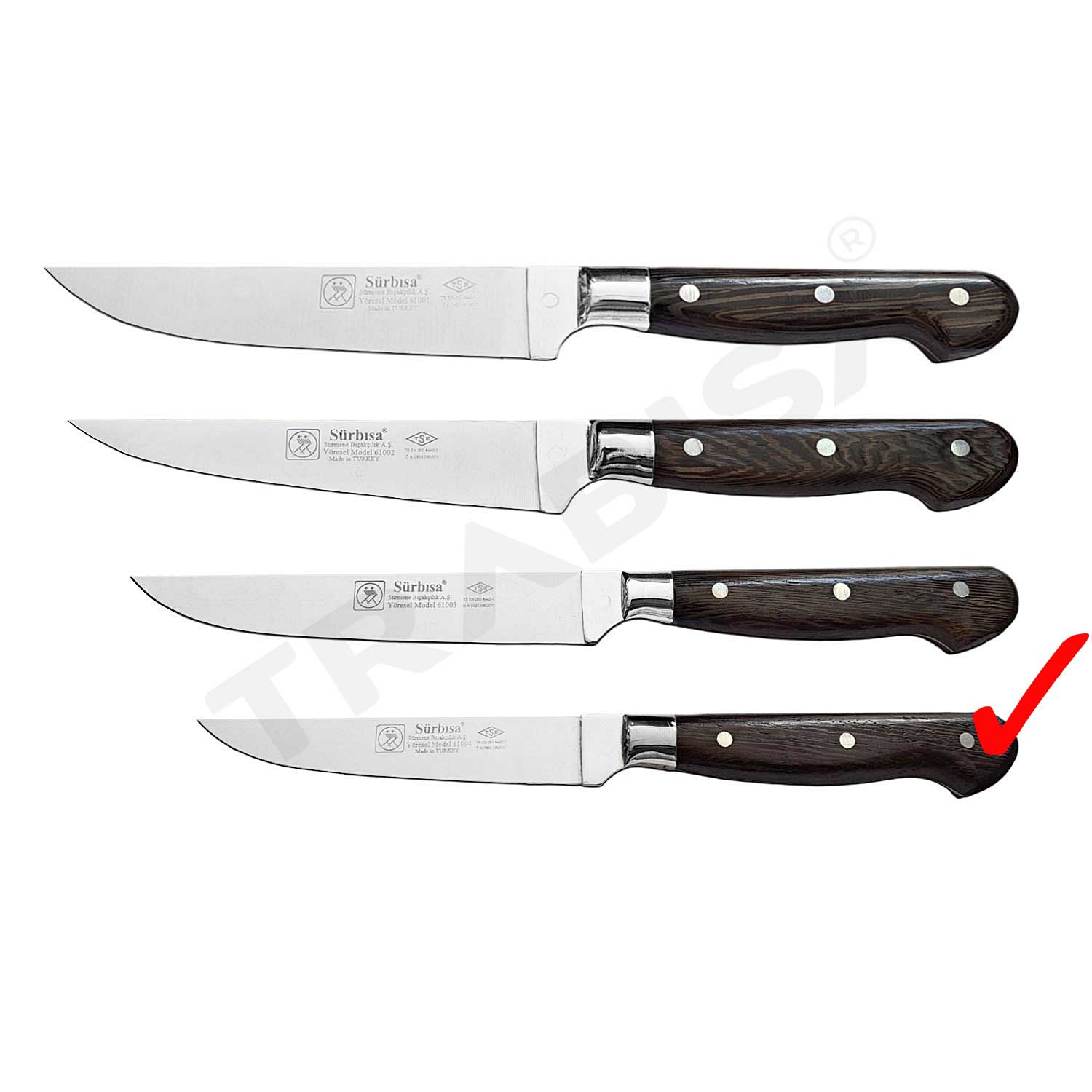 Sürmene Sürbısa 61004 Sap Sebze Meyve Bıçağı 10 cm
