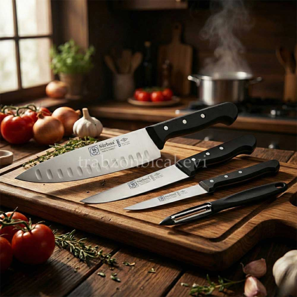 Sürmene Sürbısa 61530 Şef Bıçak Seti 4 Parça