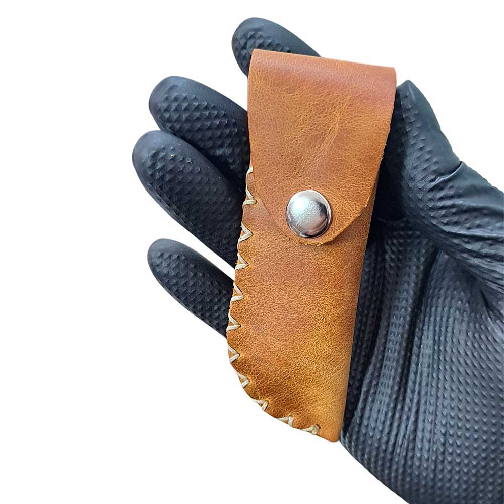 El Dikimi Orta Boy Deri Çakı Kılıfı