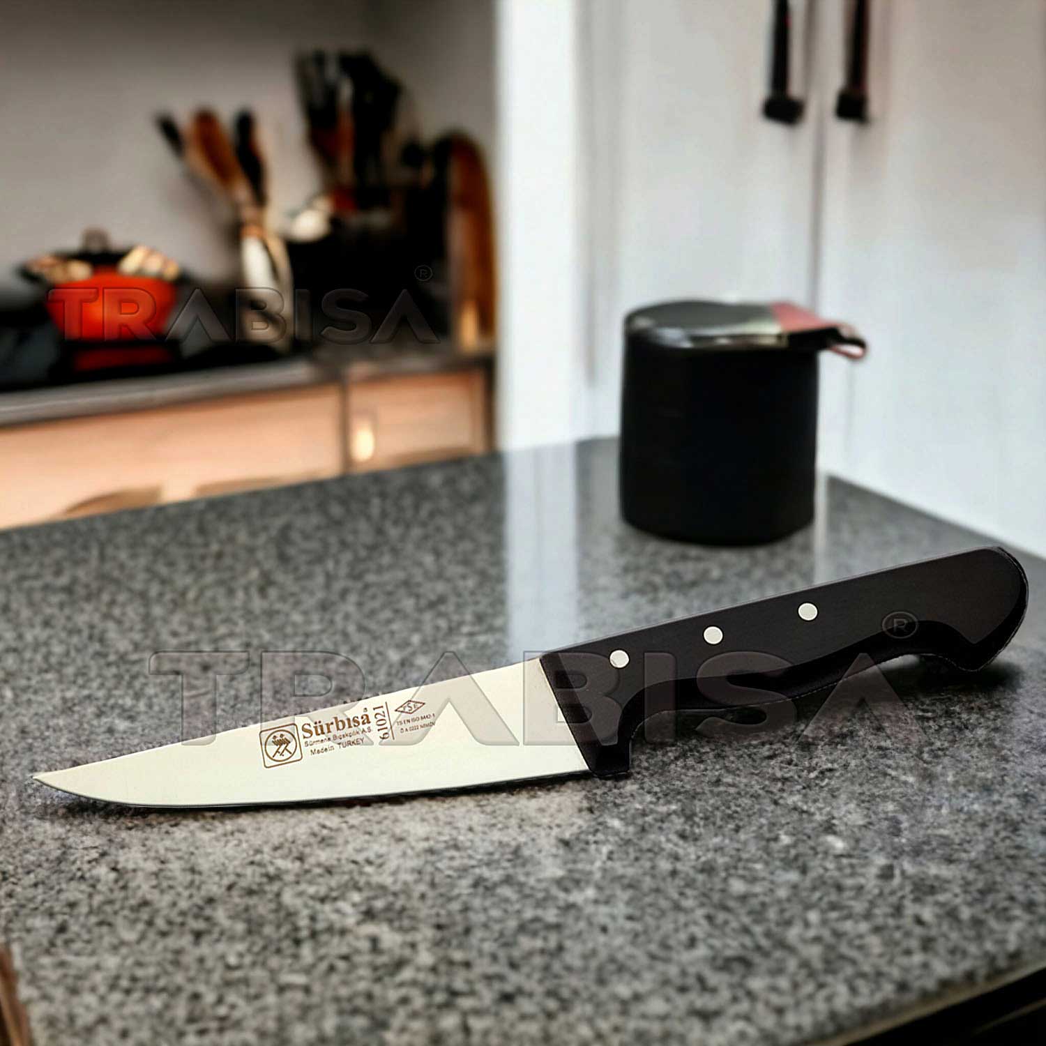 Sürmene Sürbısa 61021 Kasap Kemik Sıyırma Bıçağı 17 cm