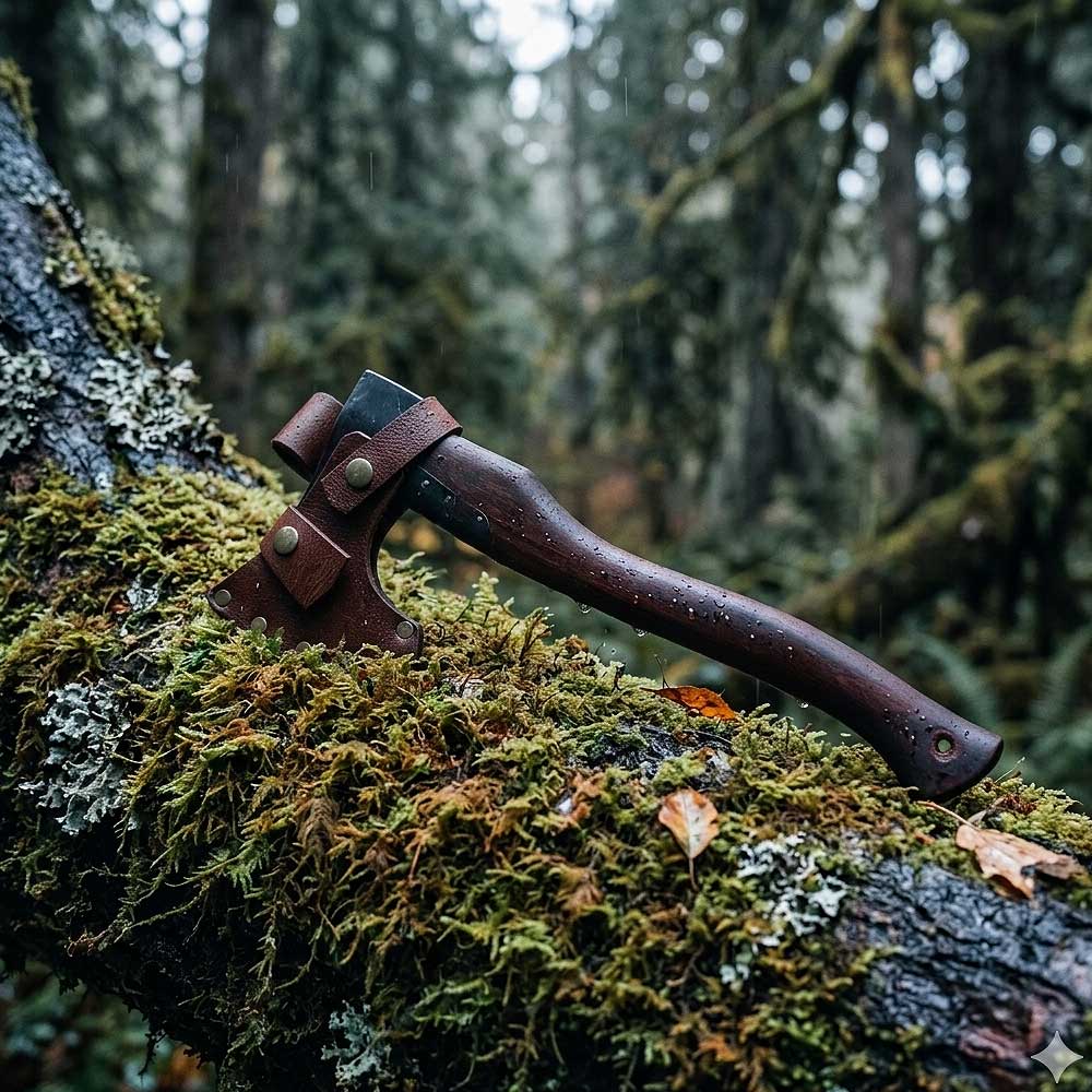 Yekpare Dövme Çelik Kamp Baltası